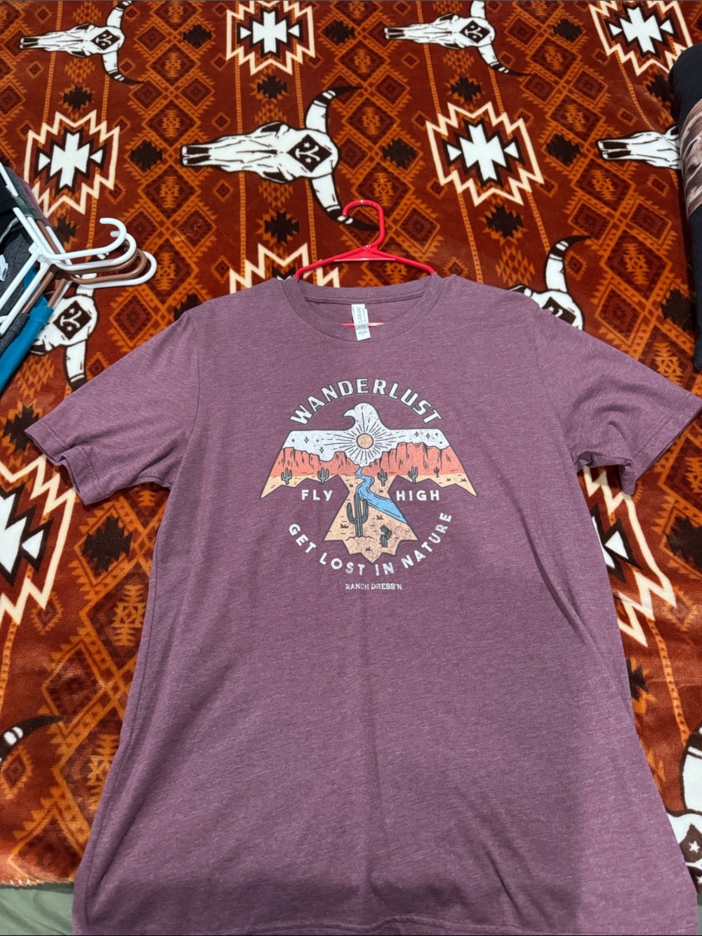 Wanderlust Fly High Graphic Tee - Mauve